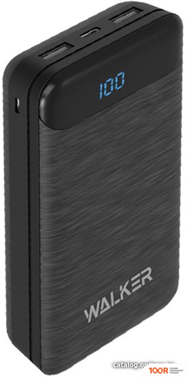 Внешний аккумулятор Walker WB-525 20000 MAH (ЧЕРНЫЙ) (374249)