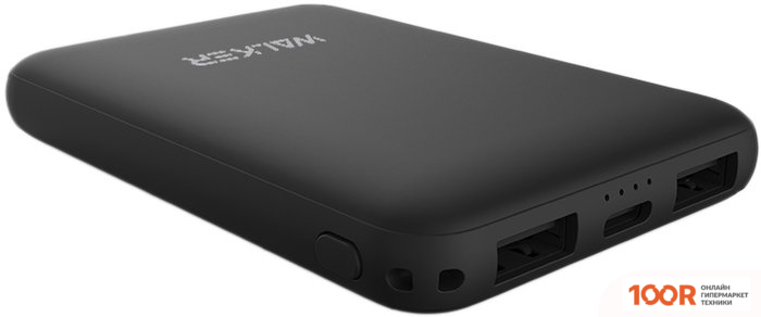 Внешний аккумулятор Walker WB-305 5000MAH (ЧЕРНЫЙ) (374245)