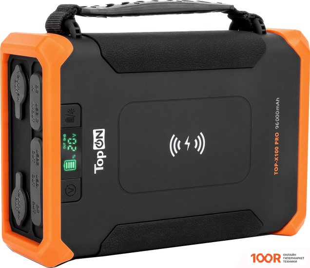 Внешний аккумулятор TopON TOP-X100 PRO (ЧЕРНЫЙ/ОРАНЖЕВЫЙ) (374179)