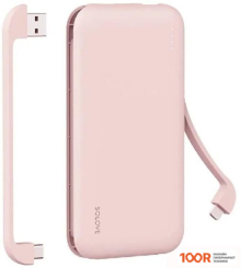 Внешний аккумулятор Solove W7 10000МAЧ (РОЗОВЫЙ) (374156)