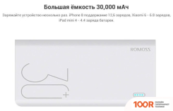 Внешний аккумулятор Romoss SENSE 8+ (БЕЛЫЙ) (374126)