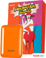 Внешний аккумулятор Rofi MINI SERIES 10000 (ОРАНЖЕВЫЙ) (374111)