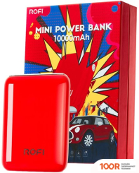Внешний аккумулятор Rofi MINI SERIES 10000 (КРАСНЫЙ) (374110)