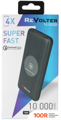 Внешний аккумулятор Revolter QI 10000 МАЧ (ЧЕРНЫЙ) (374083)