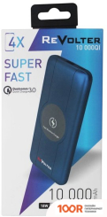 Внешний аккумулятор Revolter QI 10000 МАЧ (СИНИЙ) (374082)