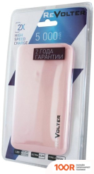 Внешний аккумулятор Revolter 5000 МАЧ (РОЗОВЫЙ) (374078)