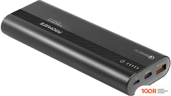 Внешний аккумулятор Promate POWERTANK-20 20000MAH (ЧЕРНЫЙ) (374020)
