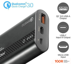 Внешний аккумулятор Promate POWERTANK-10 10000MAH (ЧЕРНЫЙ) (374016)