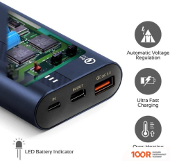 Внешний аккумулятор Promate POWERTANK-10 10000MAH (СИНИЙ) (374015)