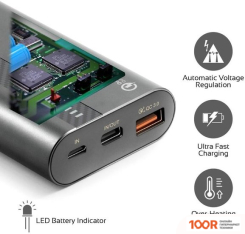 Внешний аккумулятор Promate POWERTANK-10 10000MAH (СЕРЫЙ) (374014)