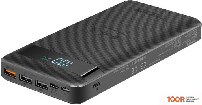 Внешний аккумулятор Promate AURATANK-20 20000MAH (ЧЕРНЫЙ) (374001)