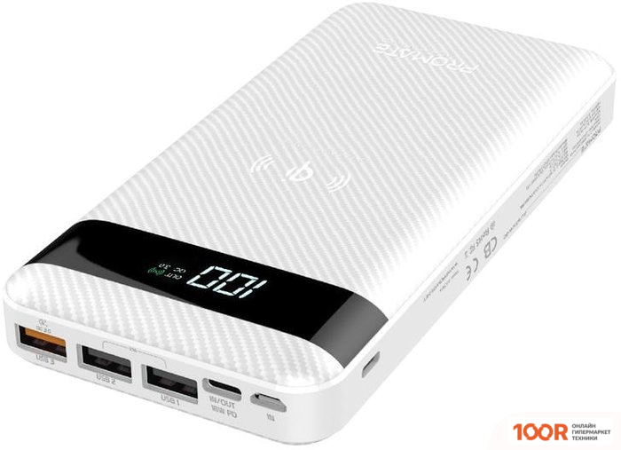 Внешний аккумулятор Promate AURATANK-20 20000MAH (БЕЛЫЙ) (374000)