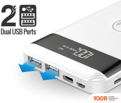 Внешний аккумулятор Promate AURAPACK-10 10000MAH (БЕЛЫЙ) (373998)