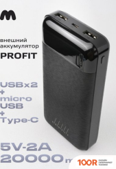 Внешний аккумулятор Profit R2008 20000MAH (ЧЕРНЫЙ) (373994)