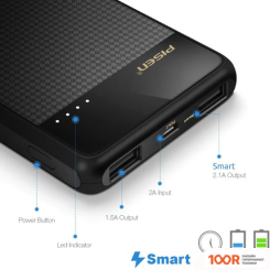 Внешний аккумулятор Pisen TS-D210 (ЧЕРНЫЙ) (373967)