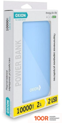 Внешний аккумулятор Oxion ULTRA THIN 10000 (ГОЛУБОЙ) (373953)