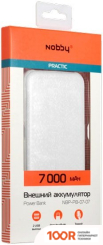 Внешний аккумулятор Nobby PRACTIC PIXEL 07-07 (БЕЛЫЙ) (373935)