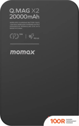 Внешний аккумулятор Momax Q.MAG X2 MAGNETIC IP133 20000MAH (ЧЕРНЫЙ) (373905)
