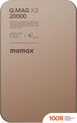 Внешний аккумулятор Momax Q.MAG X2 MAGNETIC IP133 20000MAH (КОРИЧНЕВЫЙ) (373903)
