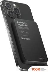 Внешний аккумулятор Momax Q.MAG X1 MAGNETIC IP117A 10000MAH (ЧЕРНЫЙ) (373902)