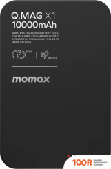 Внешний аккумулятор Momax Q.MAG X1 MAGNETIC IP117A 10000MAH (ЧЕРНЫЙ) (373902)