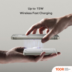 Внешний аккумулятор Momax Q.MAG X MAGNETIC IP116A 5000MAH (ТИТАНОВЫЙ) (373898)