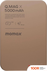 Внешний аккумулятор Momax Q.MAG X MAGNETIC IP116A 5000MAH (КОРИЧНЕВЫЙ) (373897)