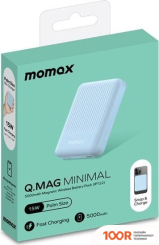 Внешний аккумулятор Momax Q.MAG MINIMAL IP122 5000MAH (ГОЛУБОЙ) (373895)