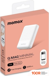 Внешний аккумулятор Momax Q.MAG MINIMAL IP122 5000MAH (БЕЛЫЙ) (373894)