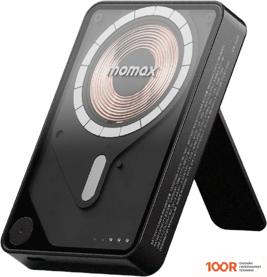 Внешний аккумулятор Momax 1-POWER X PRO+ MAGNETIC BUILT-IN USB-C IP132 10000MAH (ЧЕРНЫЙ) (373891)