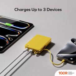 Внешний аккумулятор Momax 1-POWER X BUILT-IN USB-C IP152 10000MAH (ЖЕЛТЫЙ) (373879)