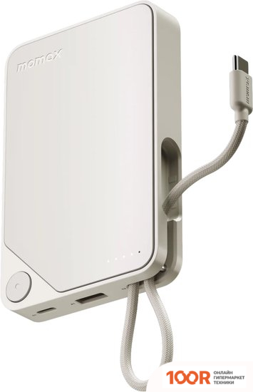 Внешний аккумулятор Momax 1-POWER X BUILT-IN USB-C IP152 10000MAH (БЕЛЫЙ) (373878)