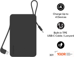 Внешний аккумулятор Momax 1-POWER VITAL+ BUILT-IN USB-C IP139 20000MAH (ЧЕРНЫЙ) (373877)