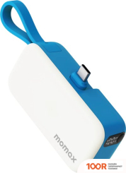 Внешний аккумулятор Momax 1-POWER MINI 3-IN-1 USB-C IP130 5000MAH (ГОЛУБОЙ) (373870)