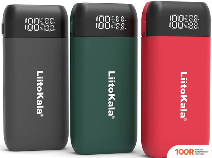 Внешний аккумулятор LiitoKala LII-MP2 (ТЕМНО-ЗЕЛЕНЫЙ) (373828)