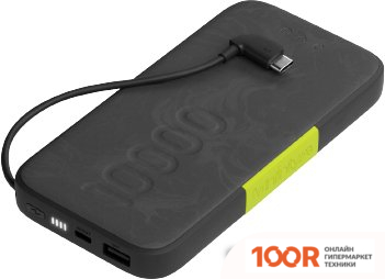 Внешний аккумулятор InfinityLab INSTANTGO BUILT-IN USB-C 10000MAH (ЧЕРНЫЙ) (373787)