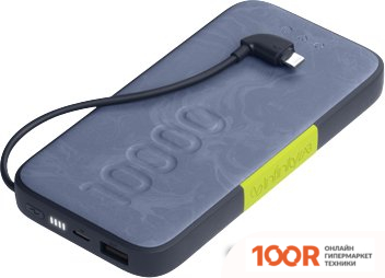 Внешний аккумулятор InfinityLab INSTANTGO BUILT-IN LIGHTNING 10000MAH (СИНИЙ) (373783)