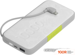 Внешний аккумулятор InfinityLab INSTANTGO BUILT-IN LIGHTNING 10000MAH (БЕЛЫЙ) (373782)