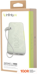 Внешний аккумулятор InfinityLab INSTANTGO BUILT-IN LIGHTNING 10000MAH (БЕЛЫЙ) (373782)