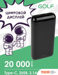Внешний аккумулятор GOLF LCD22 20000MAH (ЧЕРНЫЙ) (373763)