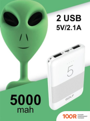 Внешний аккумулятор GOLF G95 5000MAH (БЕЛЫЙ) (373760)