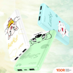 Внешний аккумулятор GOLF G56 (RICH CAT, ГОЛУБОЙ) (373755)