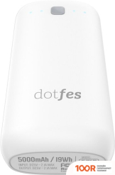 Внешний аккумулятор Dotfes D04-5 5000MAH (БЕЛЫЙ) (373712)