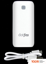 Внешний аккумулятор Dotfes D04-5 5000MAH (БЕЛЫЙ) (373712)