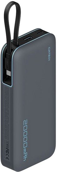 Внешний аккумулятор Cuktech PB200N 20000MAH 55W (ТЕМНО-СЕРЫЙ) (373709)
