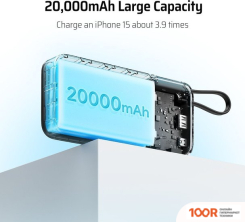 Внешний аккумулятор Cuktech PB200N 20000MAH 55W (ТЕМНО-СЕРЫЙ) (373709)