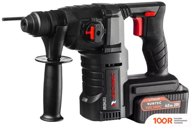 Перфоратор Runtec RT-EH900T (С 2-МЯ АКБ, КЕЙС) (373238)
