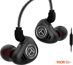 Наушники TRN V90 (ЧЕРНЫЙ, С МИКРОФОНОМ) (370423)