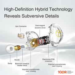 Наушники TRN ST2 USB TYPE-C (ЧЕРНЫЙ, С МИКРОФОНОМ) (370393)