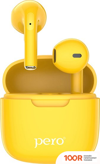 Наушники Pero TWS05 COLORFUL (ЖЕЛТЫЙ) (369414)